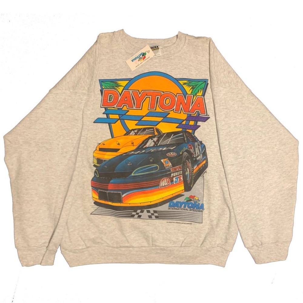 *SOLD* Vibrant, deadstock NASCAR 1997 Winston Cup graphic crewneck sweatshirt